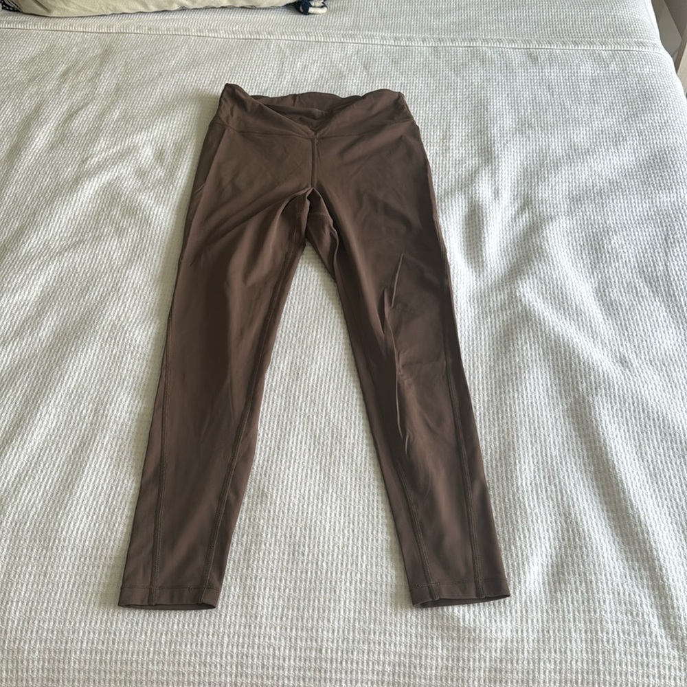 High waist brown leggings - size M - Stradivarius